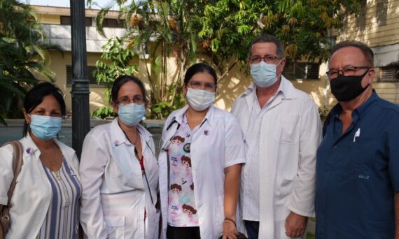 Cuban healthcare workers in Villa Clara